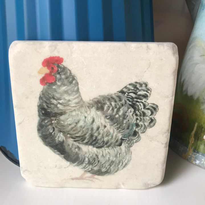 Country Hens Set of 4 Coasters