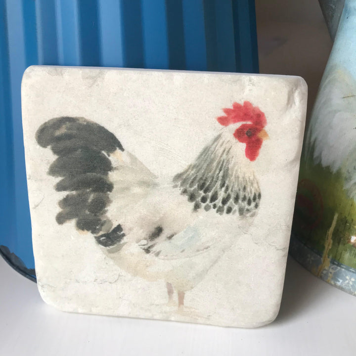 Country Hens Set of 4 Coasters