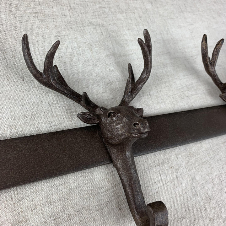 Metal Stag 3 Hooks