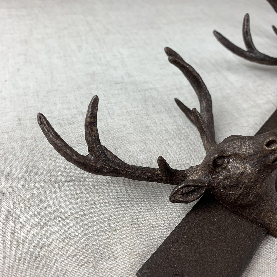 Metal Stag 3 Hooks