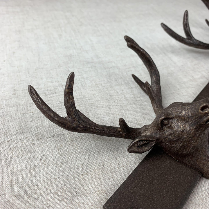 Metal Stag 3 Hooks