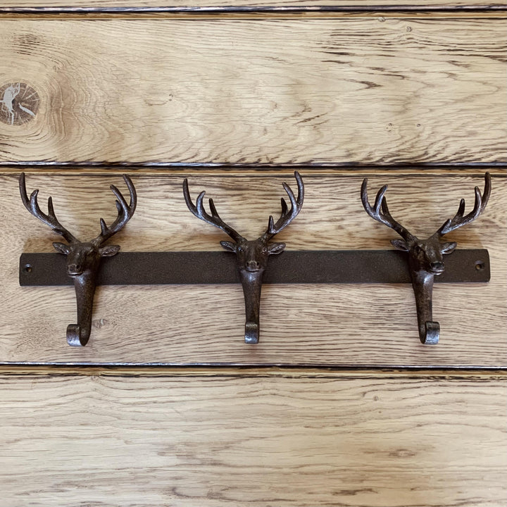Metal Stag 3 Hooks