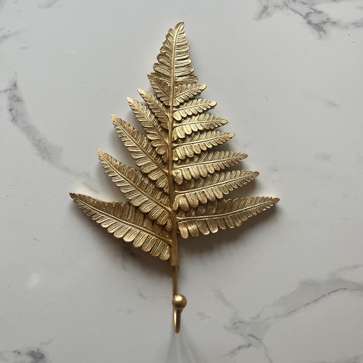 Gold Fern Wall Hook- Large
