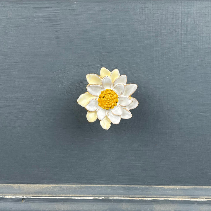 Marguerite Daisy Flower  Knob