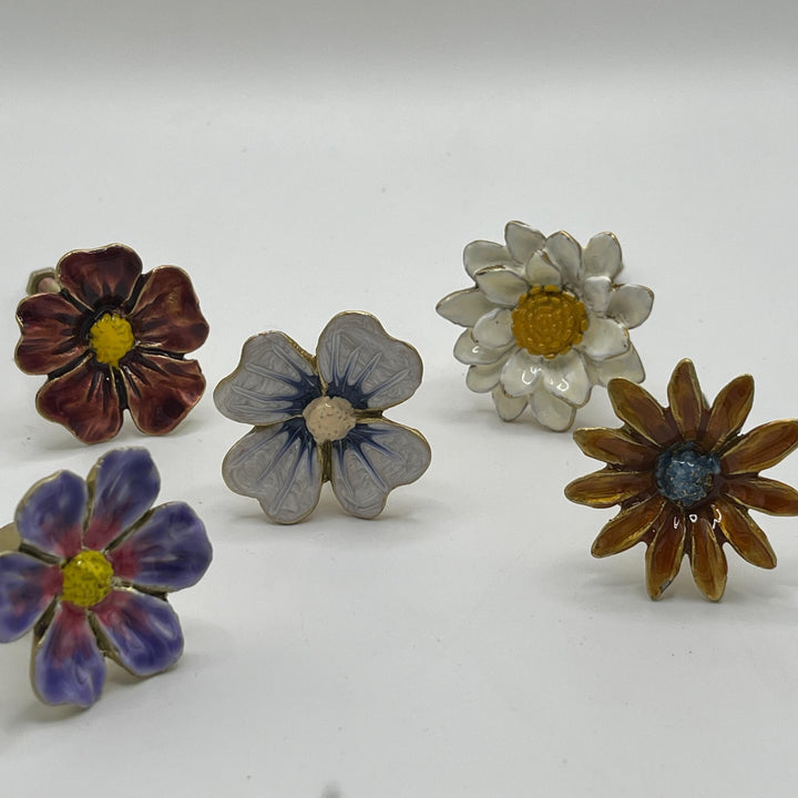Forget Me Not Flower Knob