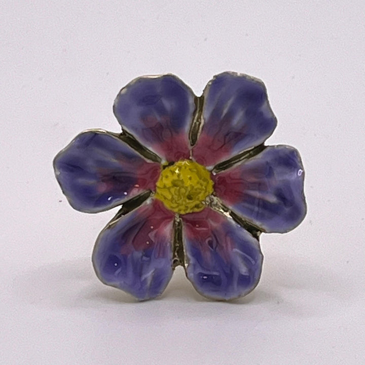 Purple Flower Knob