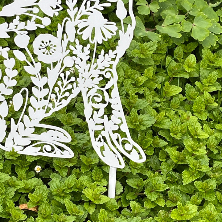 Floral Rabbit Garden Decoration