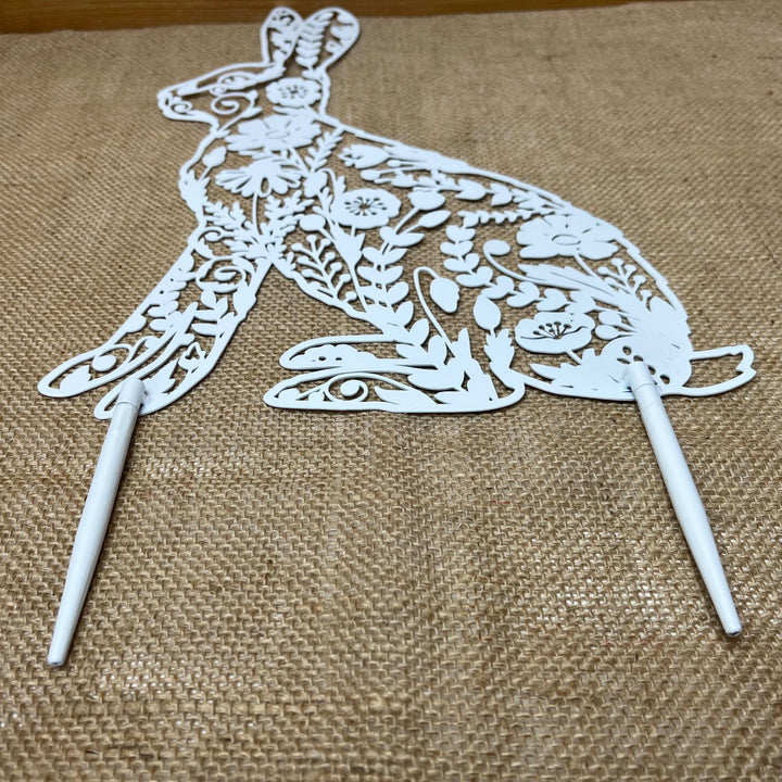 Floral Rabbit Garden Decoration
