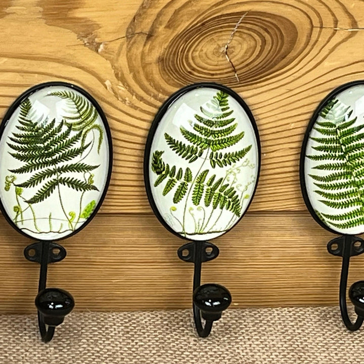 Fern Wall Hooks Set of 3 - Vintage Style