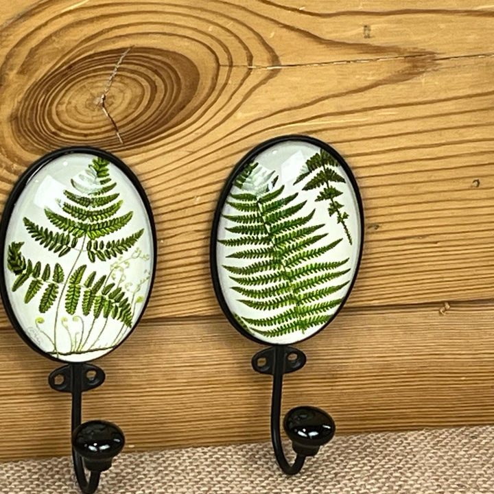 Fern Wall Hooks Set of 3 - Vintage Style