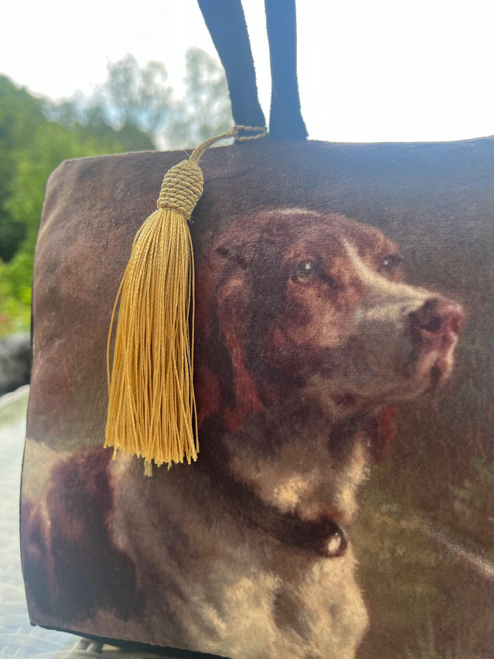 Vintage Dog Fabric Door Stop