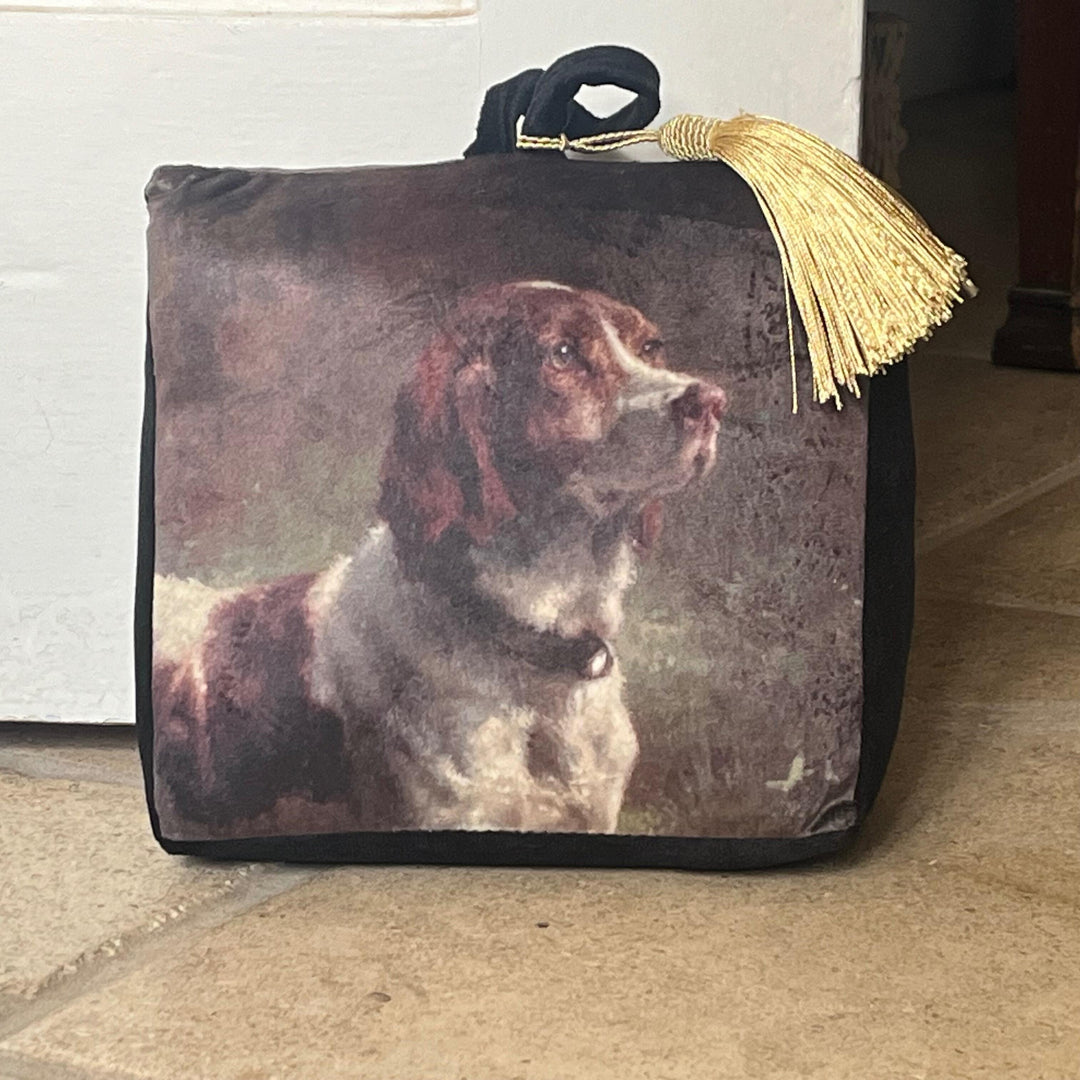 Vintage Dog Fabric Door Stop