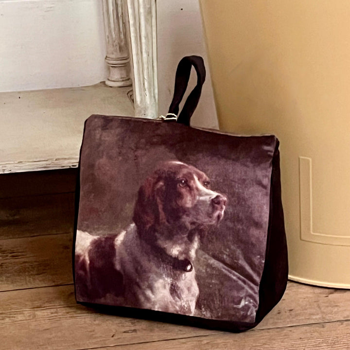 Vintage Dog Fabric Door Stop