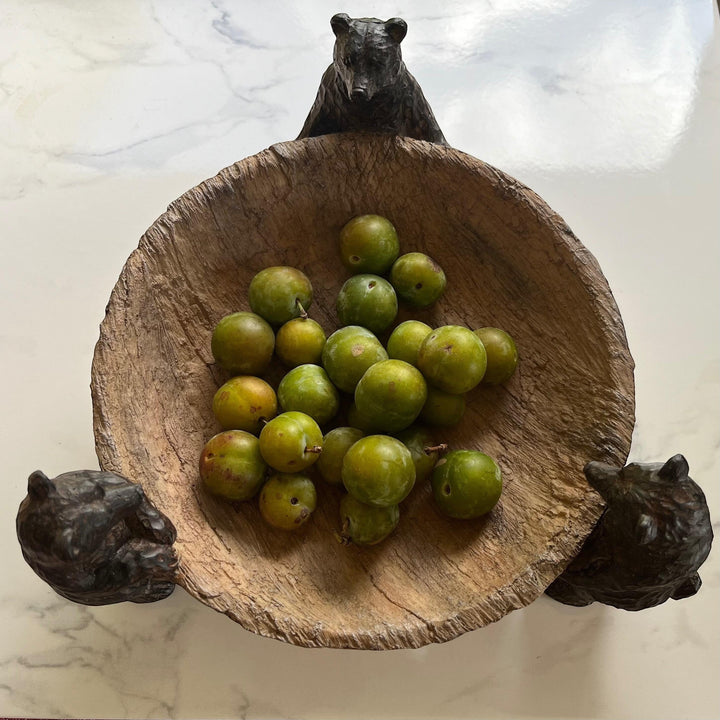 Rustic Brown Bears Centrepiece Bowl