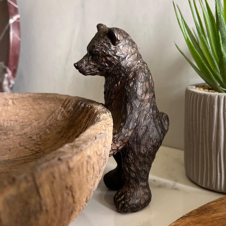 Rustic Brown Bears Centrepiece Bowl