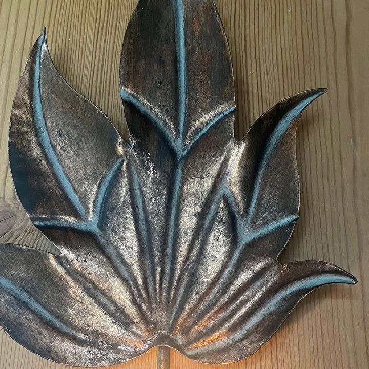 Antique Leaf Wall Mounted Candle Holder