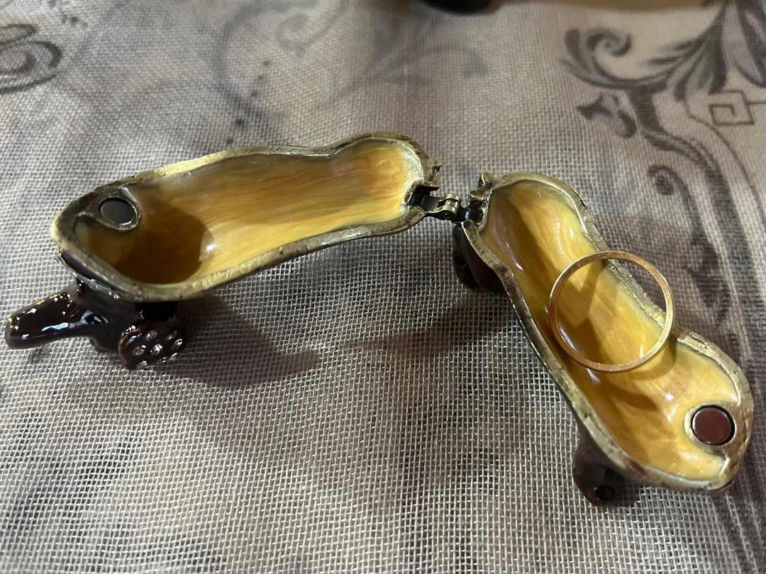 Diamante Dachshund Trinket Box
