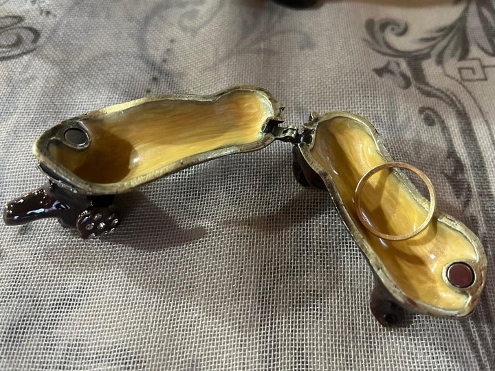 Diamante Dachshund Trinket Box
