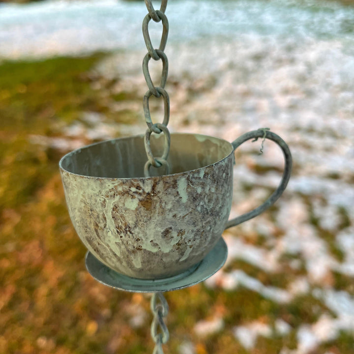 Tea Party Rain Chain