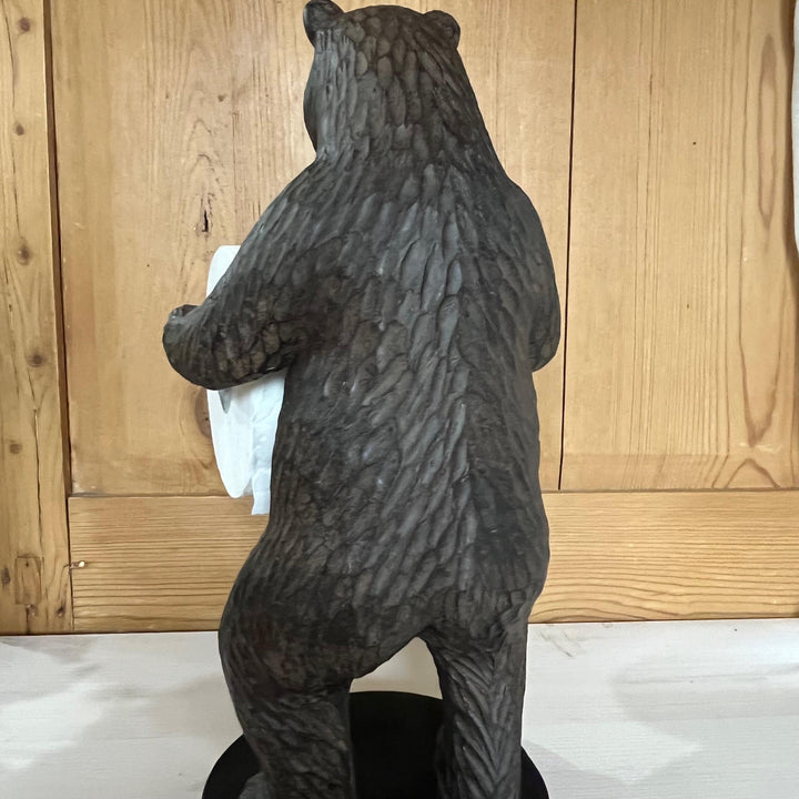 Brown Bear Toilet Roll Holder