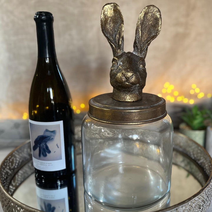 Golden Hare Large Storage Jar